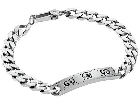 gucci silver bamboo bracelet|guccighost chain bracelet in silver.